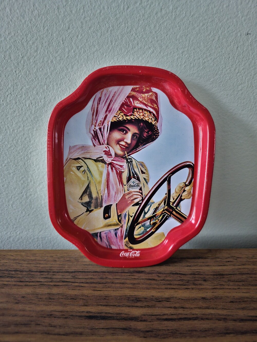 VINTAGE Coca-Cola metal tin serving tray